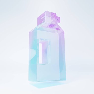 Beyaz arka planda izole edilmiş bir sprey kutusunda krem şanti. Tatlı süt ürünü. Süt ürünü ve tatlı sembol. Minimalizm kavramı. 3 Boyutlu resimleme .