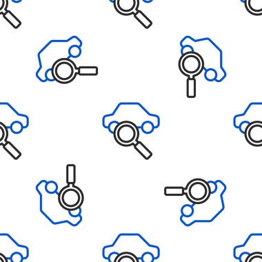 Çizgi Araba paylaşımı simgesi beyaz arkaplanda izole edilmiş. Araba paylaşım tabelası. Nakliye hizmeti konsepti. Renkli taslak konsepti. Vektör.