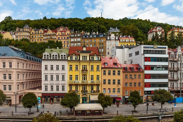 Historical Buildings in Karlovy Vary, Carlsbad Royalty Free Stock Images