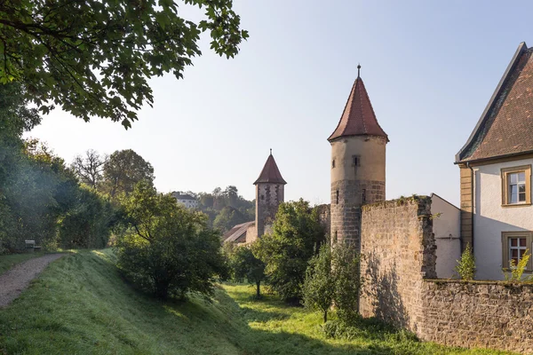 Средневековый баварский город Сесслах в Германии — стоковое фото