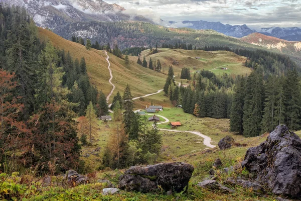 Pascolo di montagna al mare dei Re a Berchtesgaden — Foto Stock