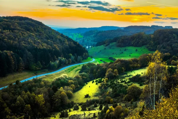 Campagna rurale Paesaggio autunnale — Foto Stock