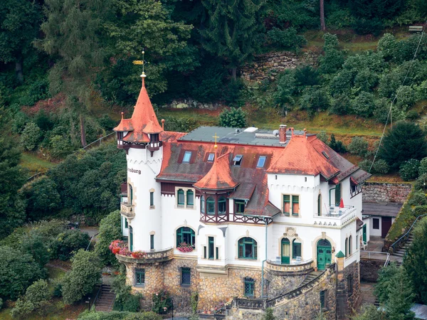Саксонский швейцарский исторический дом недалеко от Дрездена — стоковое фото