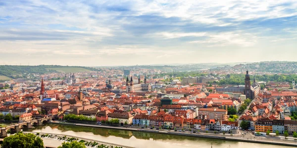 Paesaggio urbano di Wuerzburg — Foto Stock