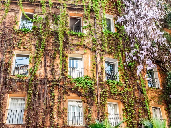 Fronte della casa romana — Foto Stock