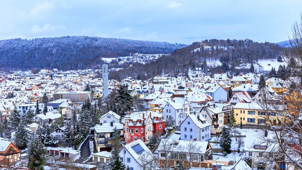 Panorama de inverno tuttlingen — Fotografia de Stock