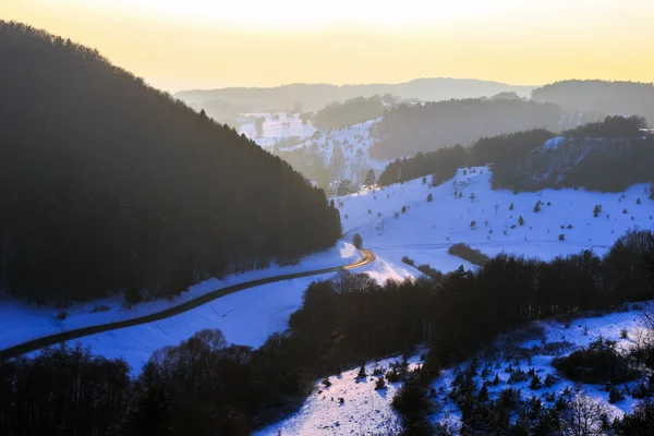 País das maravilhas do inverno da Baviera — Fotografia de Stock