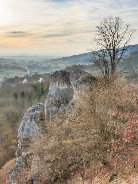 Баварский пейзаж ранней весны — стоковое фото