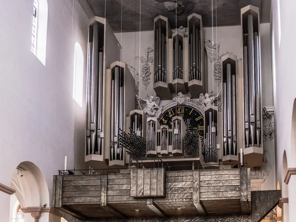 Wuerzburg Cathedral Interior. Church Organ — Stock Photo, Image