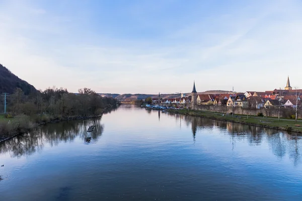 Karlstadt no rio Main — Fotografia de Stock