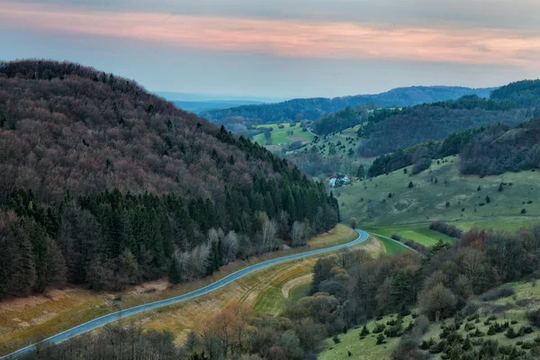 Paysage printanier franconien — Photo