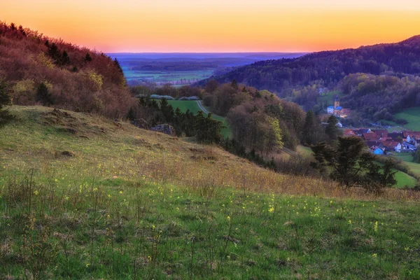 Paisagem do pôr do sol — Fotografia de Stock