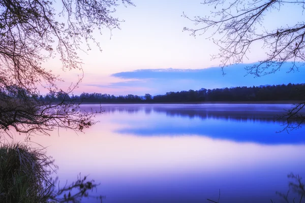 Göl gündoğumu — Stok fotoğraf
