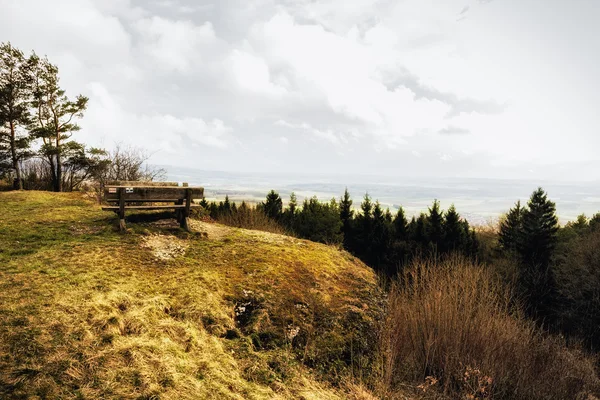 Early Spring Hill Landscape in the Franconian Swiss — Stock Photo, Image