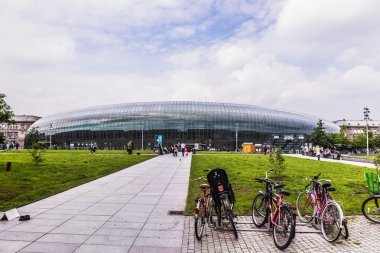 pitoresk Strazburg, Fransa Avrupa'da. Tren İstasyonu