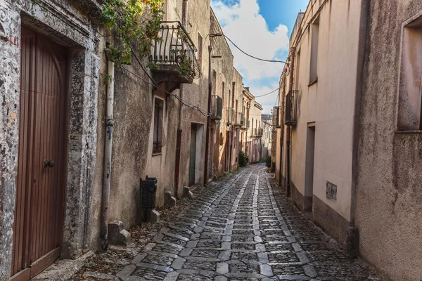 Montanha Fortaleza e Aldeia de Erice na Sicília, Itália — Fotografia de Stock