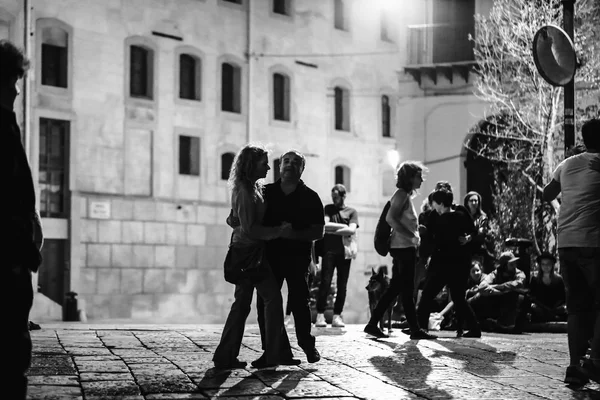Palermo Dance Night at Piazza Pretoria — Zdjęcie stockowe