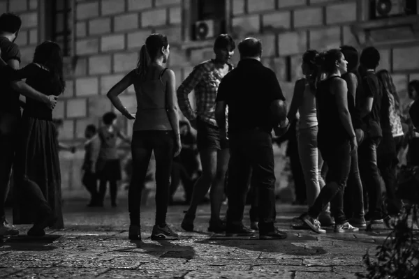 Palermo Dance Night at Piazza Pretoria — Zdjęcie stockowe