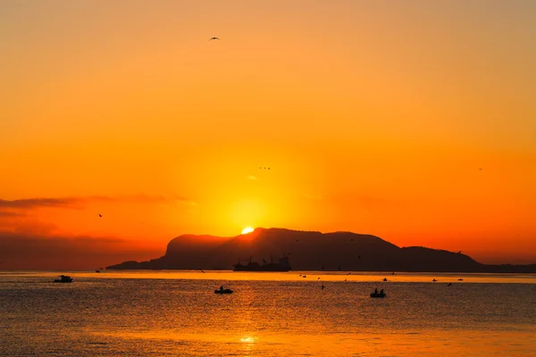 Dramatic Sunrise over the Mediterranean Sea — Stok Foto