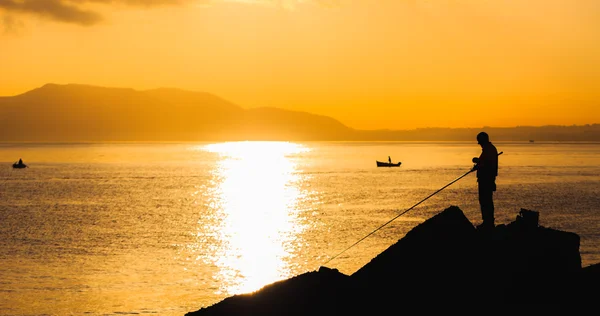 Dramático amanecer sobre el mar Mediterráneo — Foto de Stock