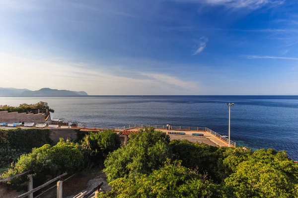 La costa siciliana en la noche — Foto de Stock