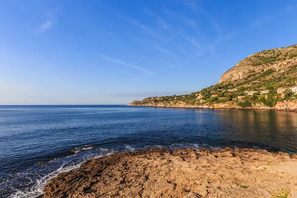 La costa siciliana en la noche — Foto de Stock