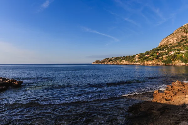 La costa siciliana en la noche — Foto de Stock