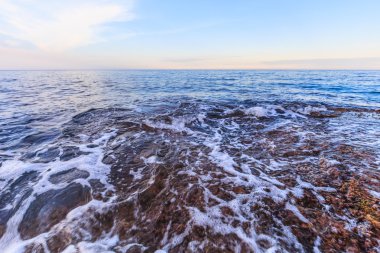 Sicilya sahil akşam