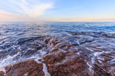 Sicilya sahil akşam