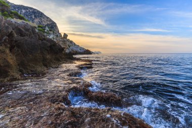 Sicilya sahil akşam