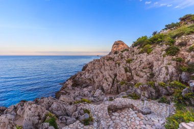 Sicilya sahil akşam