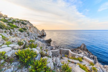 Sicilya sahil akşam