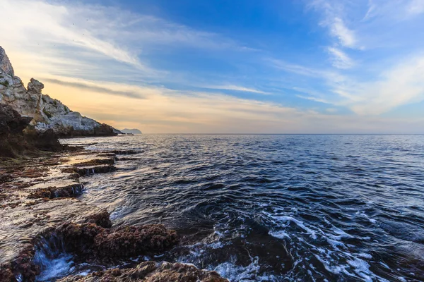 La costa siciliana en la noche — Foto de Stock