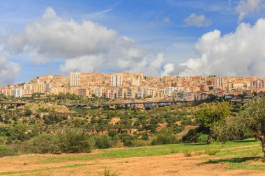Sicilya, İtalya üzerinde Akdeniz Agricento
