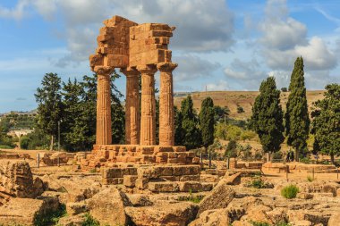 Valley of Temples, Agrigento Sicily in Italy clipart