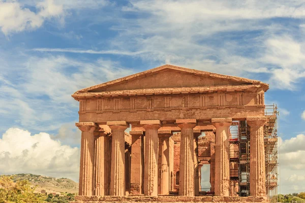 Tapınaklar Vadisi, İtalya Sicilya'da Agrigento — Stok fotoğraf