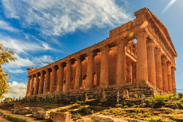 Vallei van de tempels, Agrigento Sicilië in Italië — Stockfoto