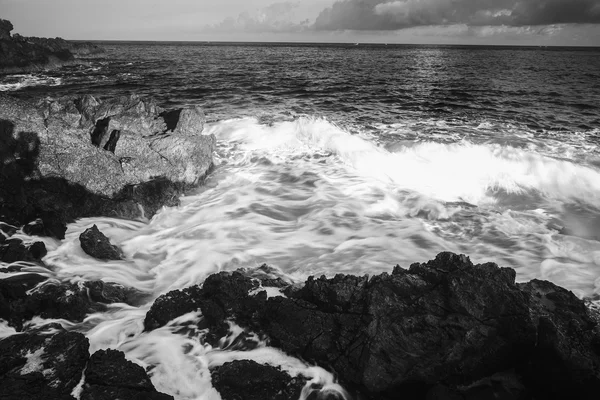 Alba sulla costa della Sicilia — Foto Stock