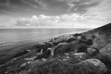 Sicilya sahil üzerinde gündoğumu