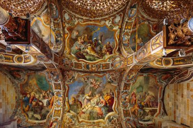 La Martorana kilise Palermo, İtalya