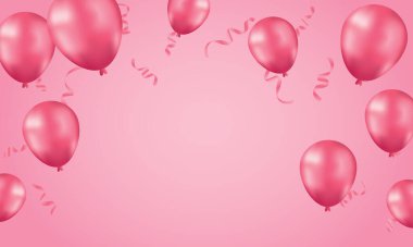 İllüstrasyon balonuyla Mutlu Yıllar arkaplanı