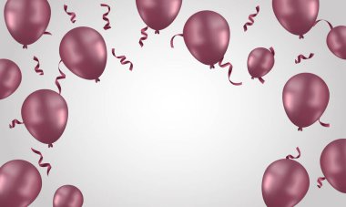 İllüstrasyon balonuyla Mutlu Yıllar arkaplanı