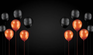 İllüstrasyon balonuyla Mutlu Yıllar arkaplanı