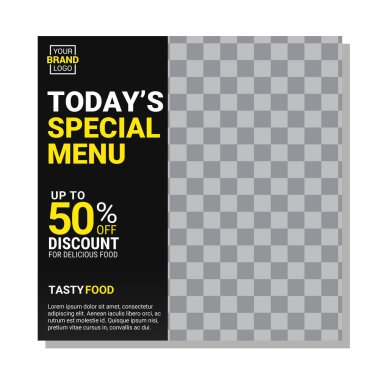 Dijital Pazarlama için Düzenlenebilir Posta Şablonu Sosyal Medya Pankartları.