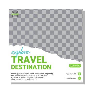 Dijital Pazarlama için Düzenlenebilir Posta Şablonu Sosyal Medya Pankartları.