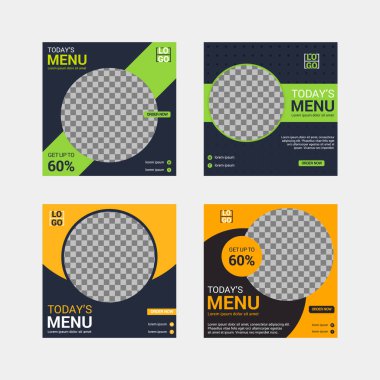 Dijital Pazarlama için Düzenlenebilir Posta Şablonu Sosyal Medya Pankartları.