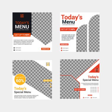 Dijital Pazarlama için Düzenlenebilir Posta Şablonu Sosyal Medya Pankartları.