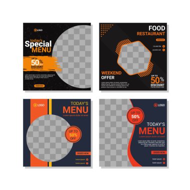 Dijital Pazarlama için Düzenlenebilir Posta Şablonu Sosyal Medya Pankartları.