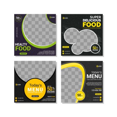 Dijital Pazarlama için Düzenlenebilir Posta Şablonu Sosyal Medya Pankartları.