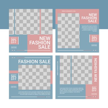 Dijital Pazarlama için Düzenlenebilir Posta Şablonu Sosyal Medya Pankartları.